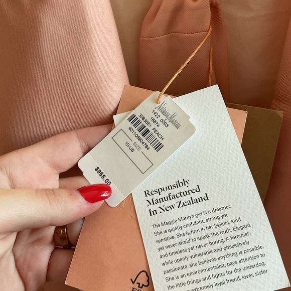 NWT Maggie Marilyn Salmon Pink Just Getting Started Blazer Size 10 - Picture 12 of 16